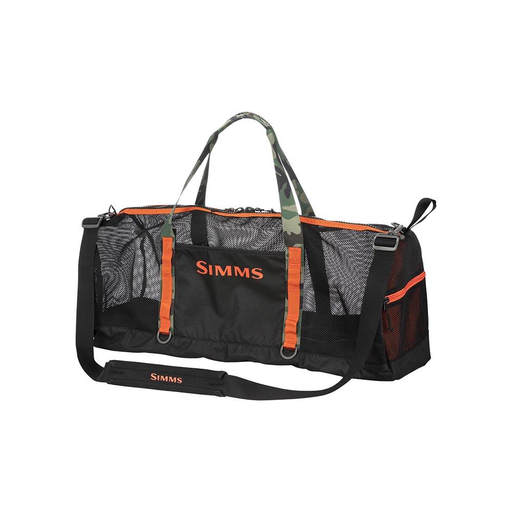 Simms Challenger Mesh Duffel Bag 60L in Black